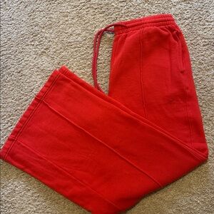 PINK Victoria's Secret Tan Knit Sweatpants Medium